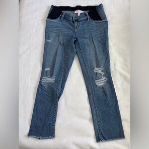 Side Panel Maternity Skinny Jeans